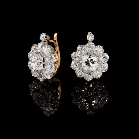 Boucles d'oreille, diamant